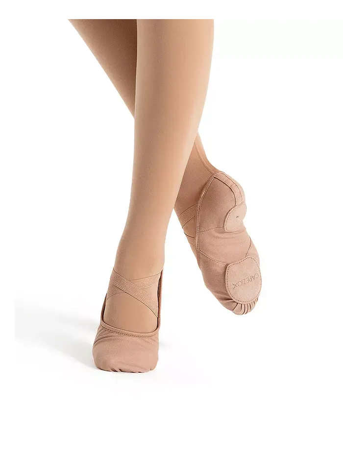 Женские балетки Hanami из холста Capezio — изображение 4 из 5, бежевый