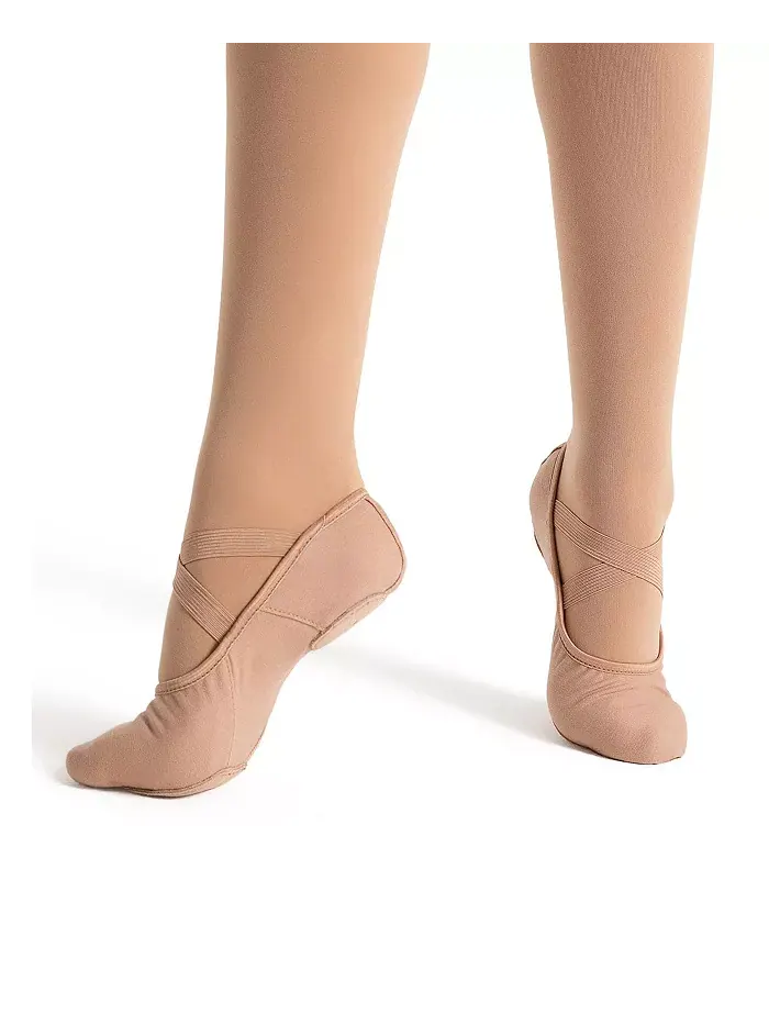 Женские балетки Hanami из холста Capezio — изображение 5 из 5, бежевый