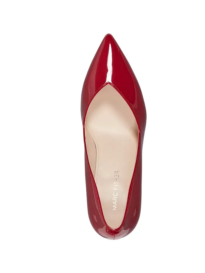 Женские туфли Caitlin Slip-On на блочном каблуке Marc Fisher — изображение 4 из 5, красный