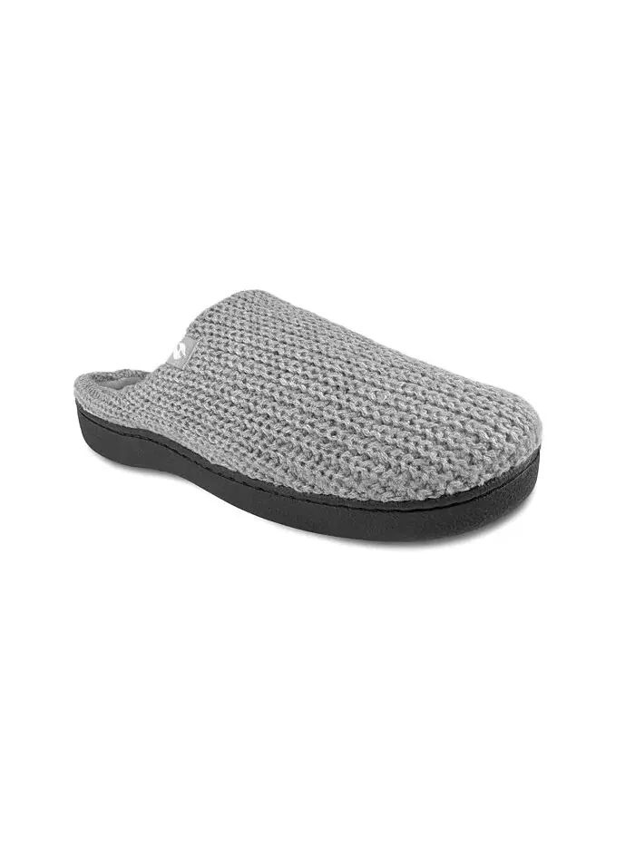 Мужские тапочки Asher Rib Knit Scuff Heat Holders — изображение 1 из 5, серый
