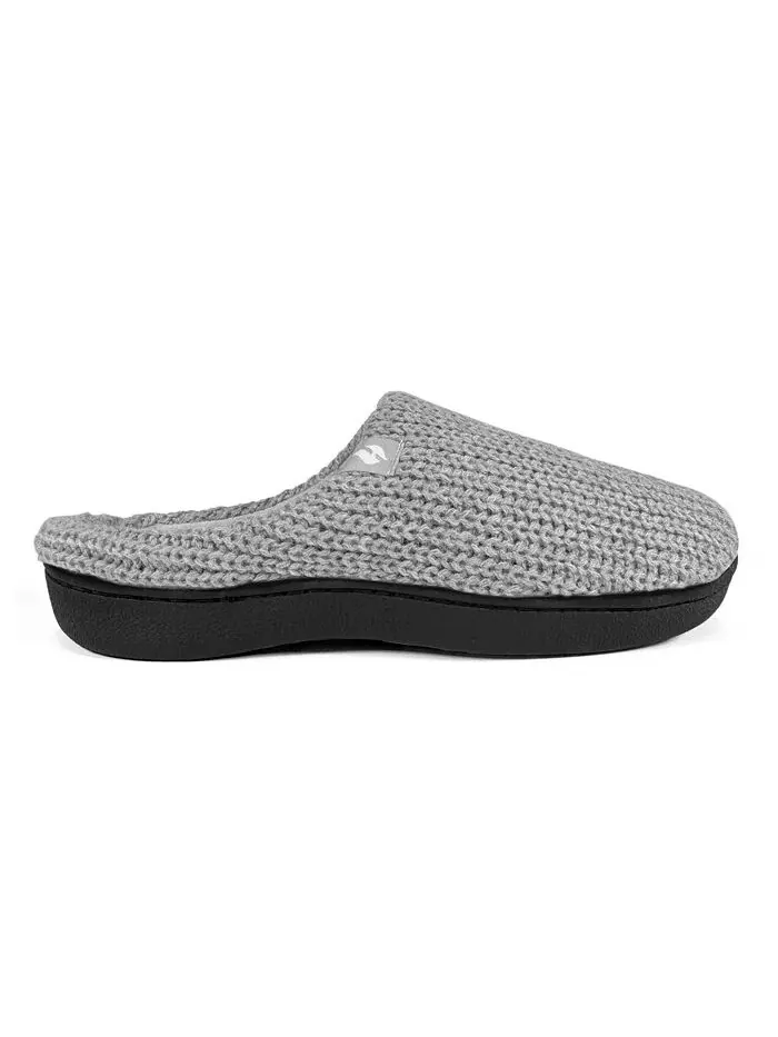 Мужские тапочки Asher Rib Knit Scuff Heat Holders — изображение 2 из 5, серый