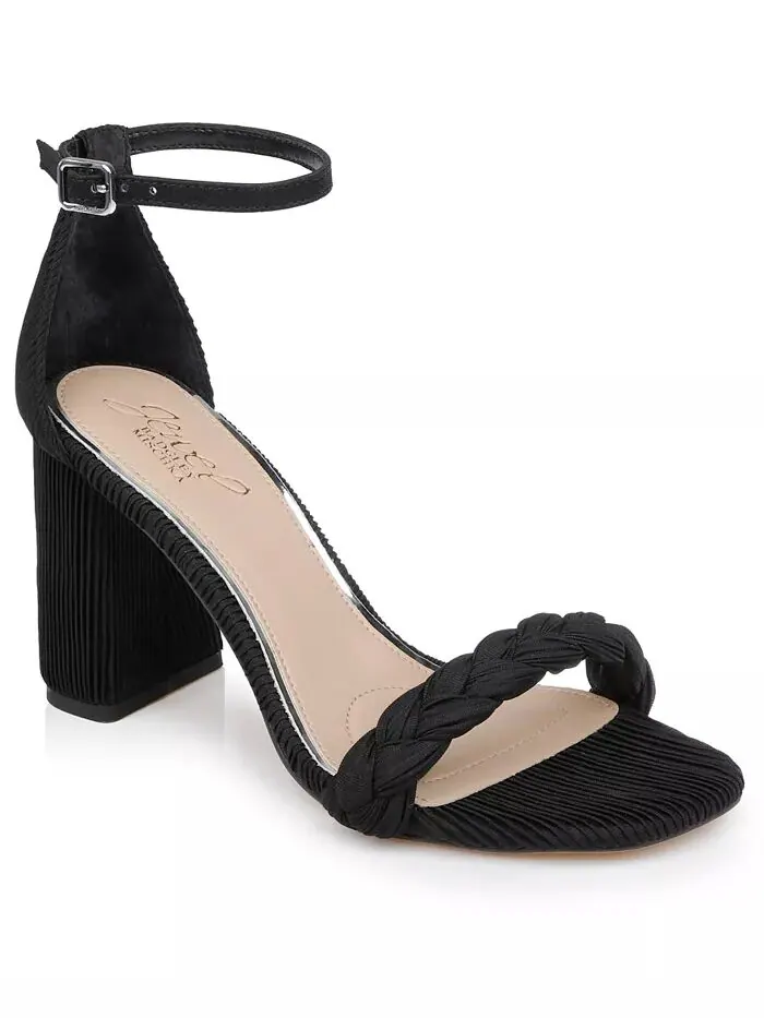 Женские сандалии Shea с круглым носком Jewel Badgley Mischka — изображение 1 из 5, черный
