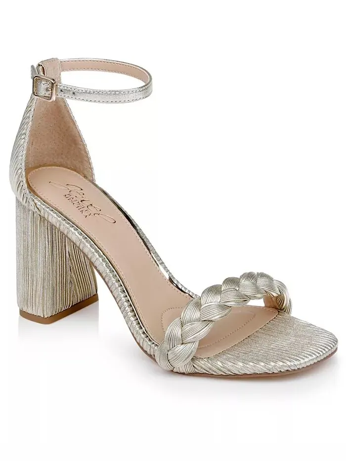 Женские сандалии Shea с круглым носком Jewel Badgley Mischka — коричневый