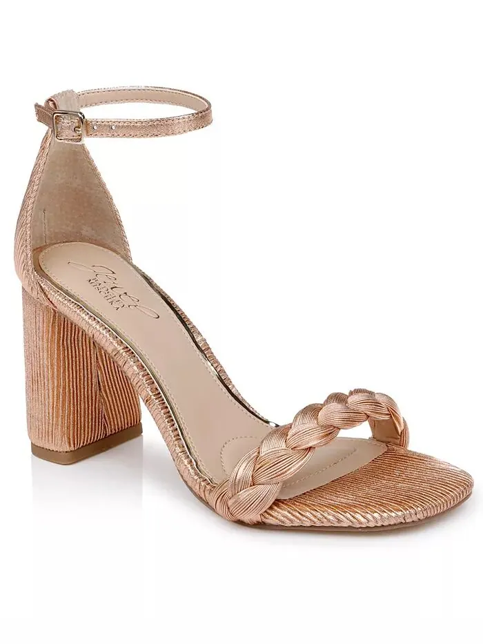 Женские сандалии Shea с круглым носком Jewel Badgley Mischka — изображение 1 из 5, медь