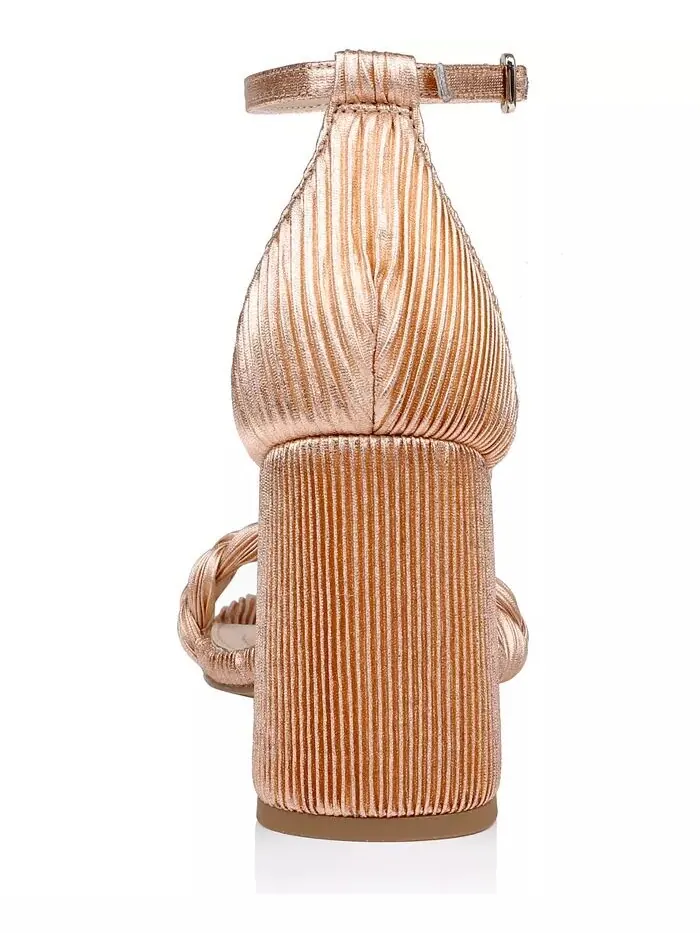 Женские сандалии Shea с круглым носком Jewel Badgley Mischka — изображение 3 из 5, медь