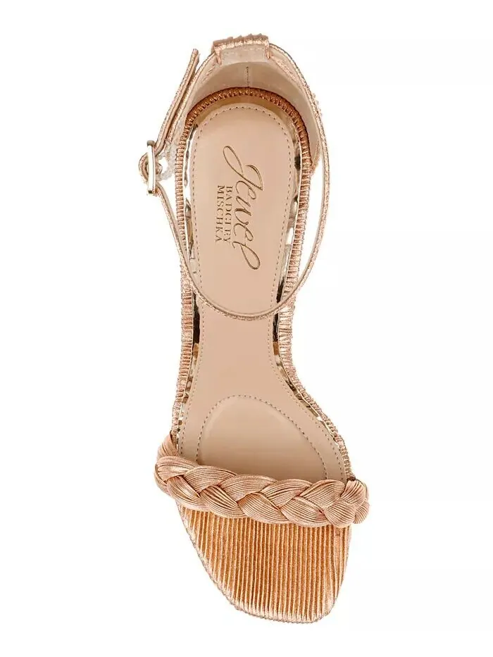 Женские сандалии Shea с круглым носком Jewel Badgley Mischka — изображение 4 из 5, медь
