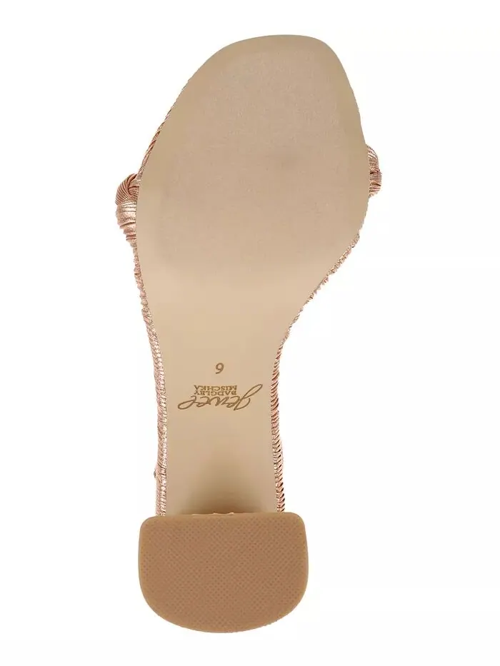 Женские сандалии Shea с круглым носком Jewel Badgley Mischka — изображение 5 из 5, медь