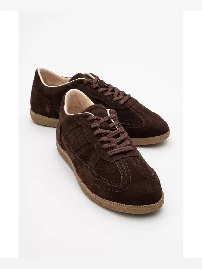 Кроссовки Shiva из замши и кожи (женские) Forever & Always Shoes — изображение 1 из 4, коричневый