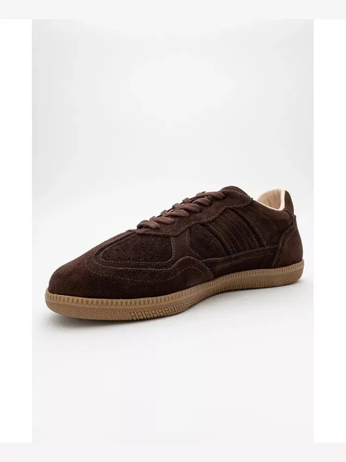 Кроссовки Shiva из замши и кожи (женские) Forever & Always Shoes — изображение 3 из 4, коричневый