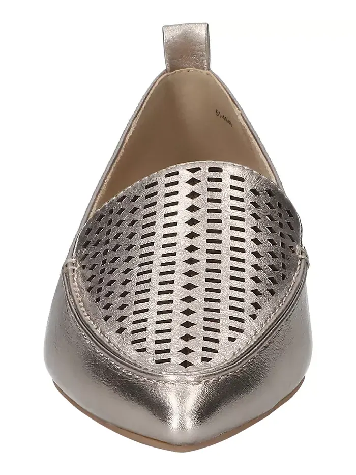 Женские балетки Alessi Perf с острым носком Bella Vita — изображение 3 из 7, бежевый