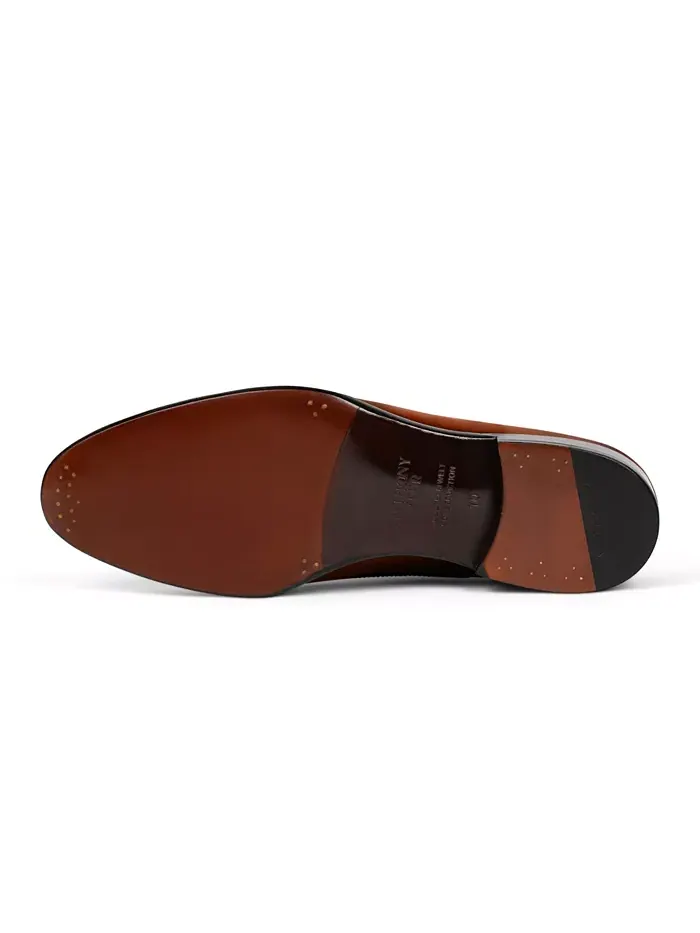 Мужские классические оксфорды Regent Cap Toe из кожи Anthony Veer — изображение 4 из 6, винтажный бежевый