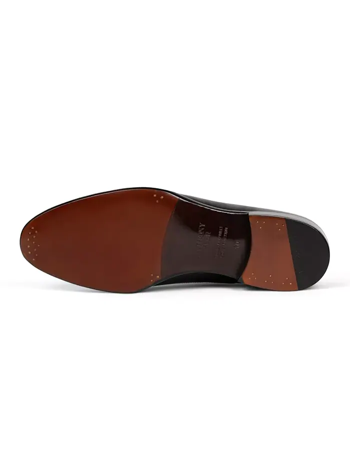 Мужские классические оксфорды Regent Cap Toe из кожи Anthony Veer — изображение 4 из 5, черный