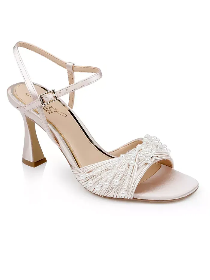 Женские сандалии Fanny Dress Jewel Badgley Mischka — изображение 1 из 5, шампань