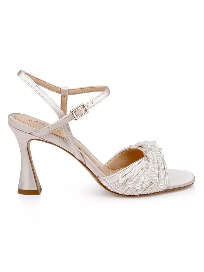 Женские сандалии Fanny Dress Jewel Badgley Mischka — изображение 2 из 5, шампань