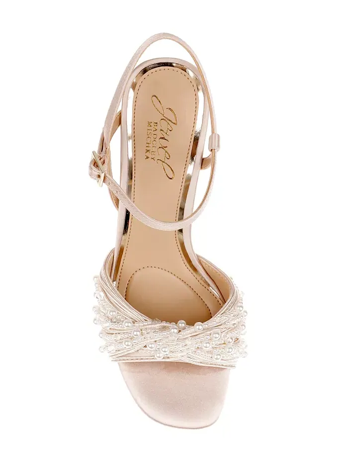 Женские сандалии Fanny Dress Jewel Badgley Mischka — изображение 4 из 5, шампань