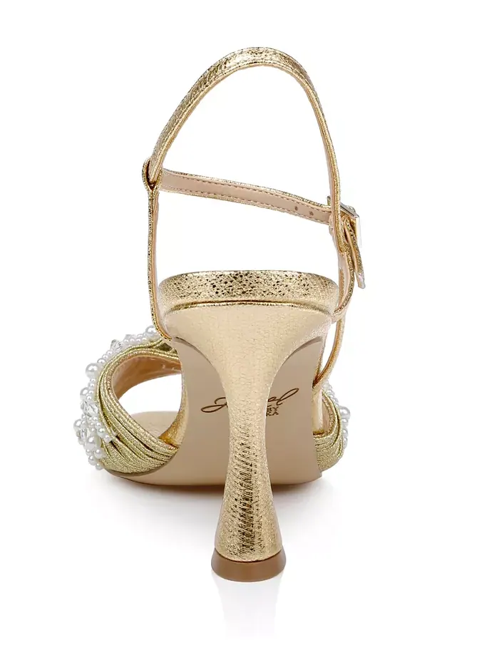 Женские сандалии Fanny Dress Jewel Badgley Mischka — изображение 3 из 5, золотистый металлик
