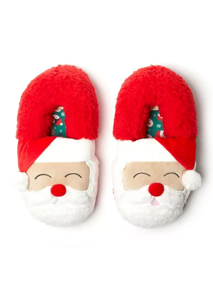 Мужские унисекс домашние тапочки с закрытой пяткой - Santa Dearfoams — изображение 1 из 5, красный