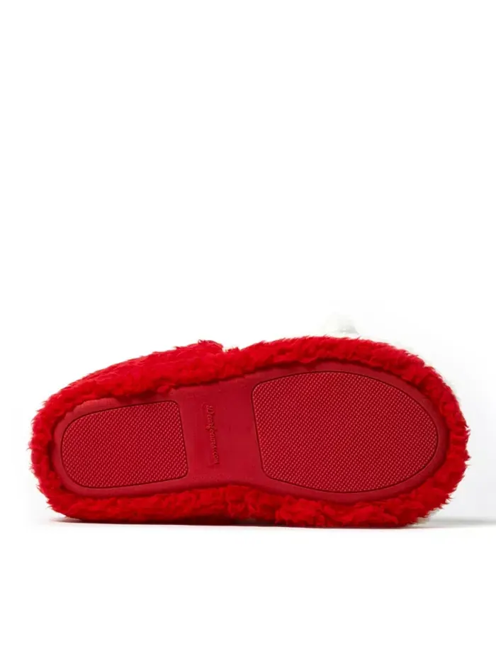 Мужские унисекс домашние тапочки с закрытой пяткой - Santa Dearfoams — изображение 5 из 5, красный