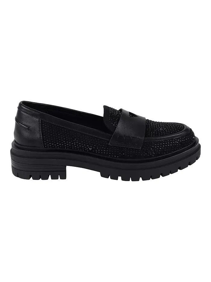 Женские лоферы Galen с декоративными элементами на массивной подошве GC Shoes — изображение 2 из 5, черный