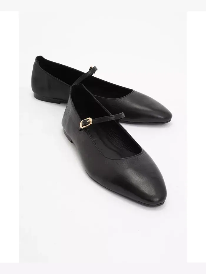 Кожаные балетки Mary Jane Lara Forever & Always Shoes — черный