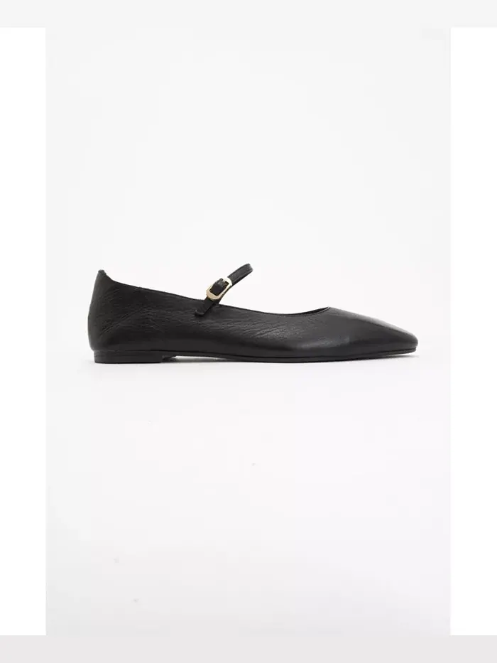 Кожаные балетки Mary Jane Lara Forever & Always Shoes — изображение 2 из 5, черный