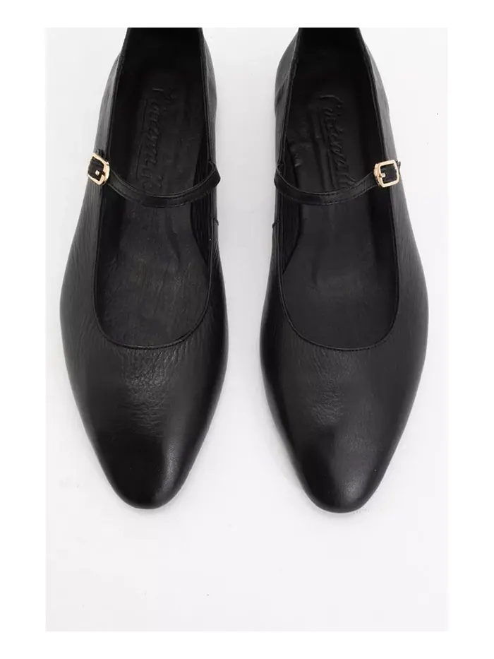 Кожаные балетки Mary Jane Lara Forever & Always Shoes — изображение 5 из 5, черный