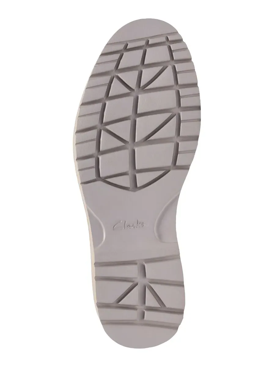 Мокасины мужские Clarks Weltridge на шнуровке, замшевые, с комфортной стелькой — изображение 5 из 6, песочный