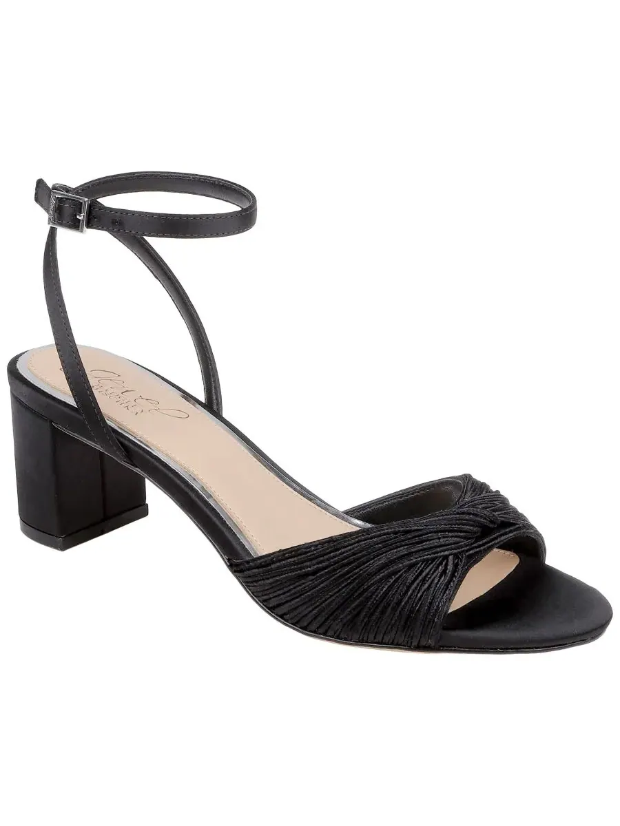 Женские красивые сандалии с круглым носком Jewel Badgley Mischka — изображение 1 из 5, черный