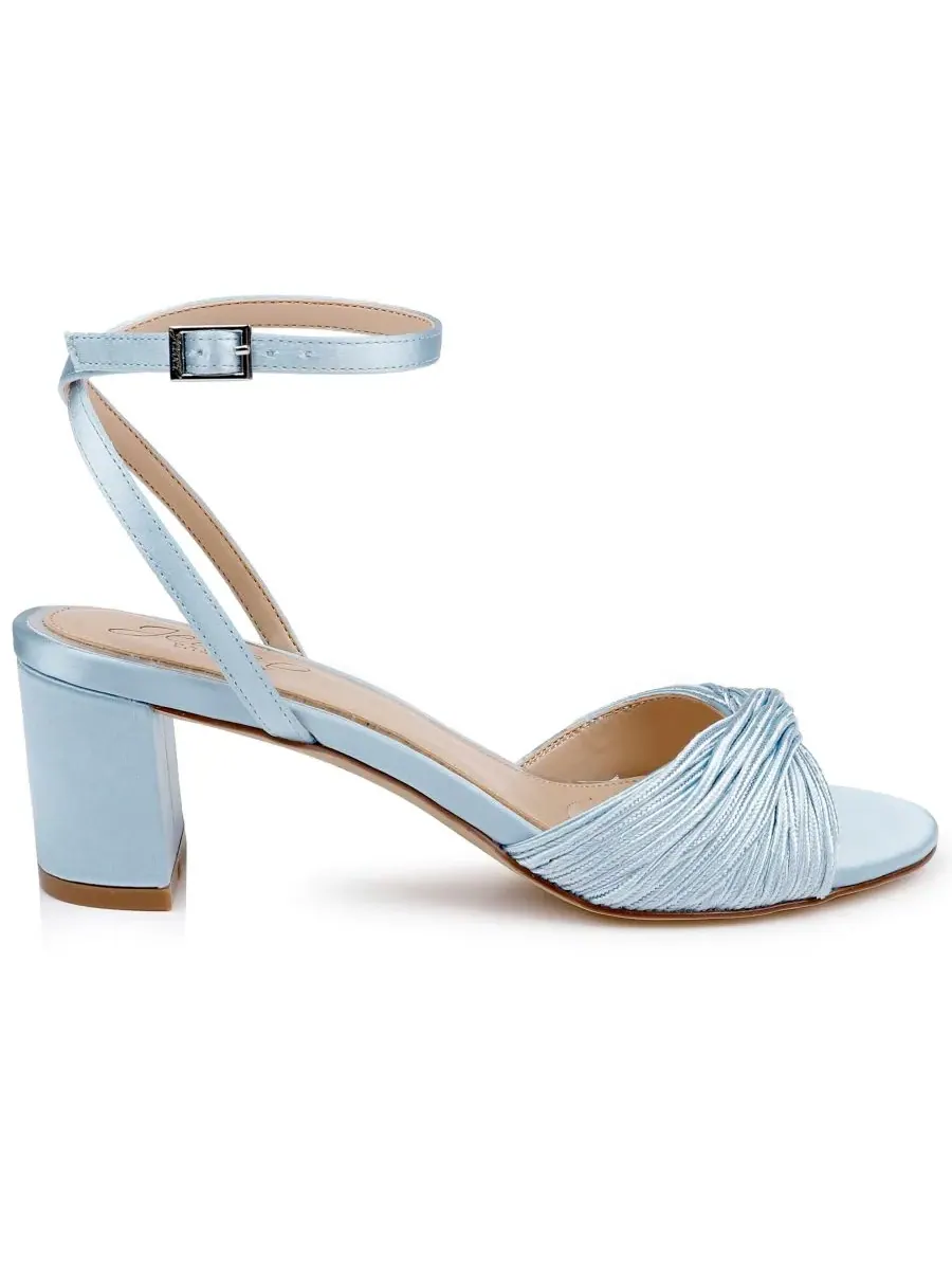 Женские красивые сандалии с круглым носком Jewel Badgley Mischka — изображение 2 из 5, синий