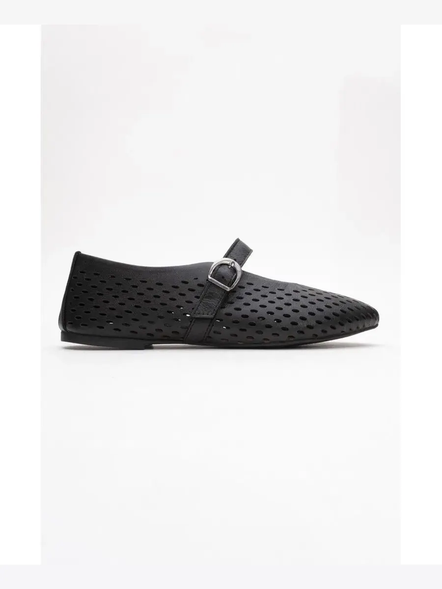 Женские кожаные балетки Arian Forever & Always Shoes — изображение 2 из 6, черный