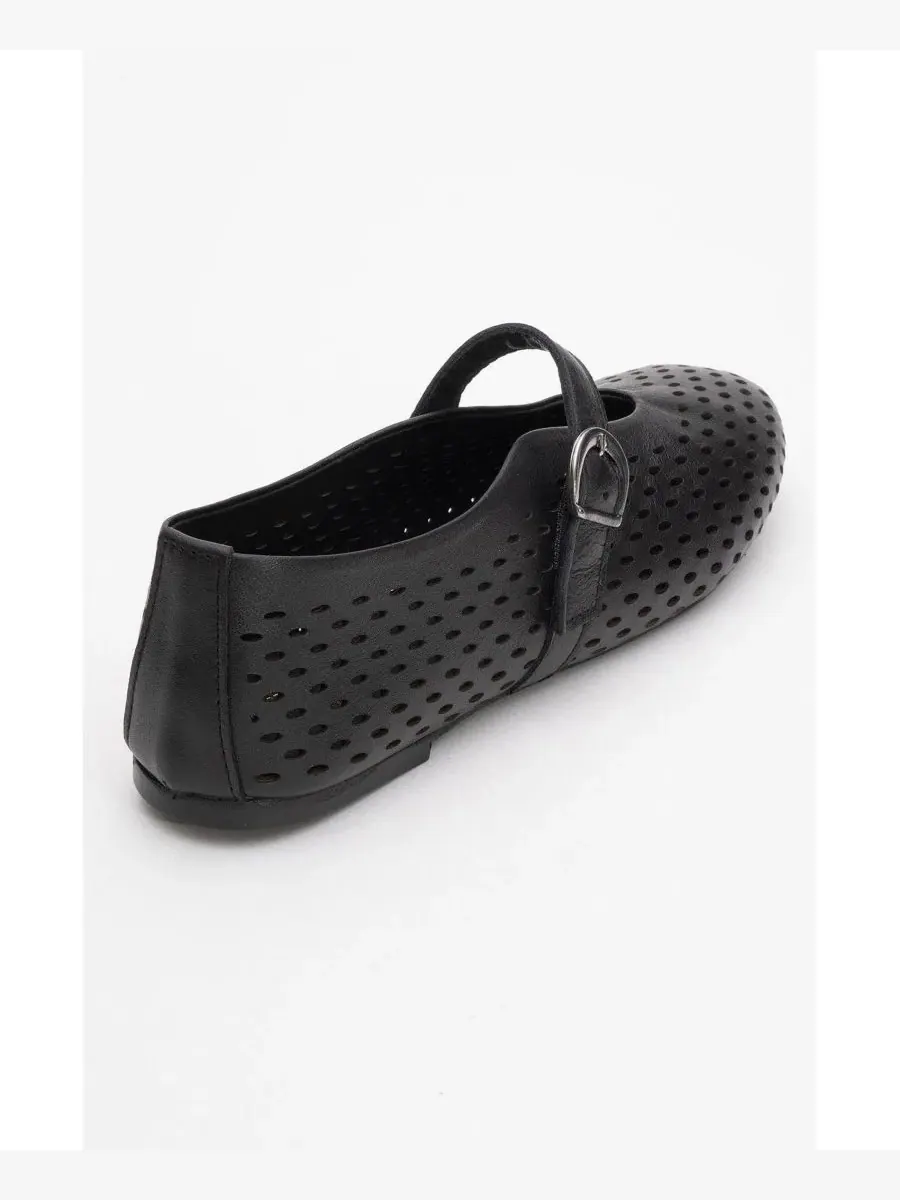 Женские кожаные балетки Arian Forever & Always Shoes — изображение 5 из 6, черный