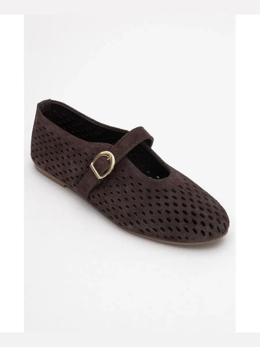 Женские кожаные балетки Arian Forever & Always Shoes — изображение 1 из 6, коричневый