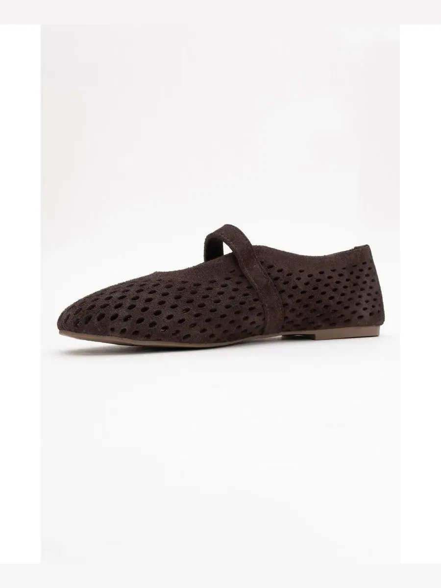 Женские кожаные балетки Arian Forever & Always Shoes — изображение 4 из 6, коричневый