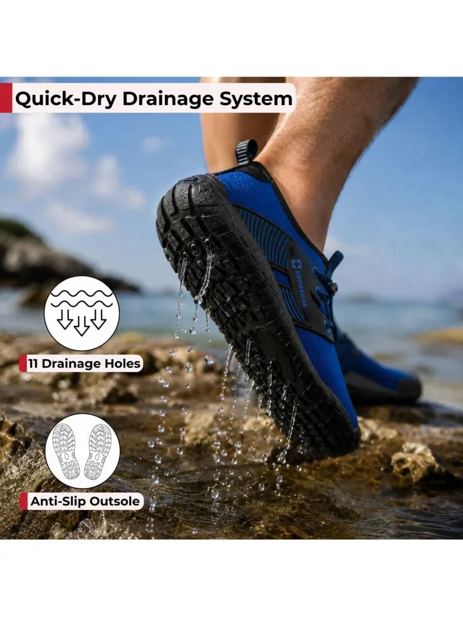 Водонепроницаемые ботинки для воды Alpine Swiss Dylan — изображение 4 из 7, синий