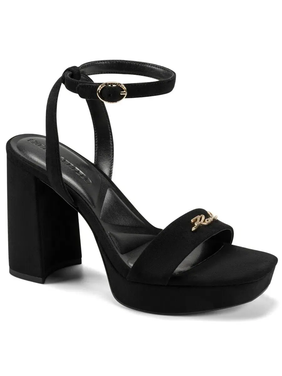 Босоножки на платформе Maleia Platform Ankle Strap KARL LAGERFELD PARIS — изображение 1 из 5, черный