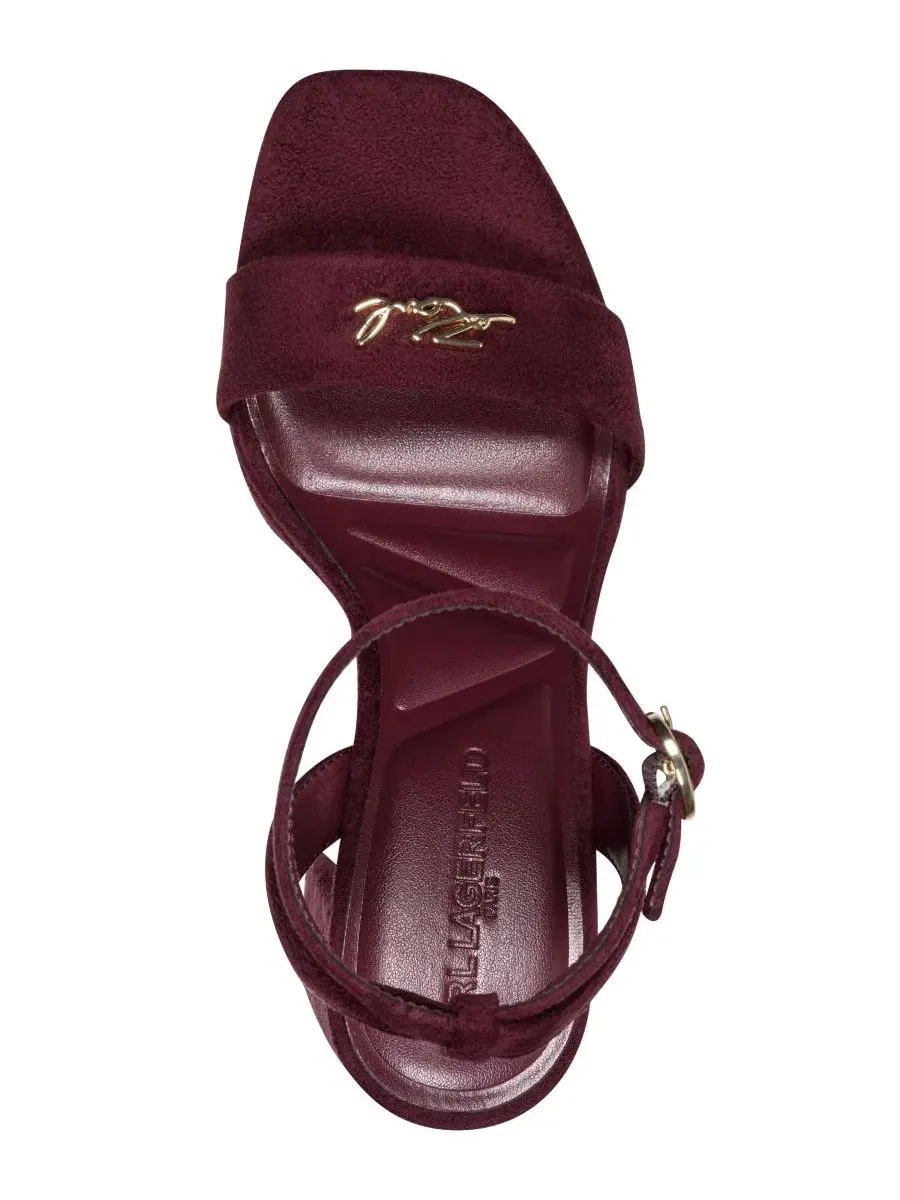 Босоножки на платформе с ремешком на щиколотке Maleia Platform Ankle Strap KARL LAGERFELD PARIS — изображение 4 из 5