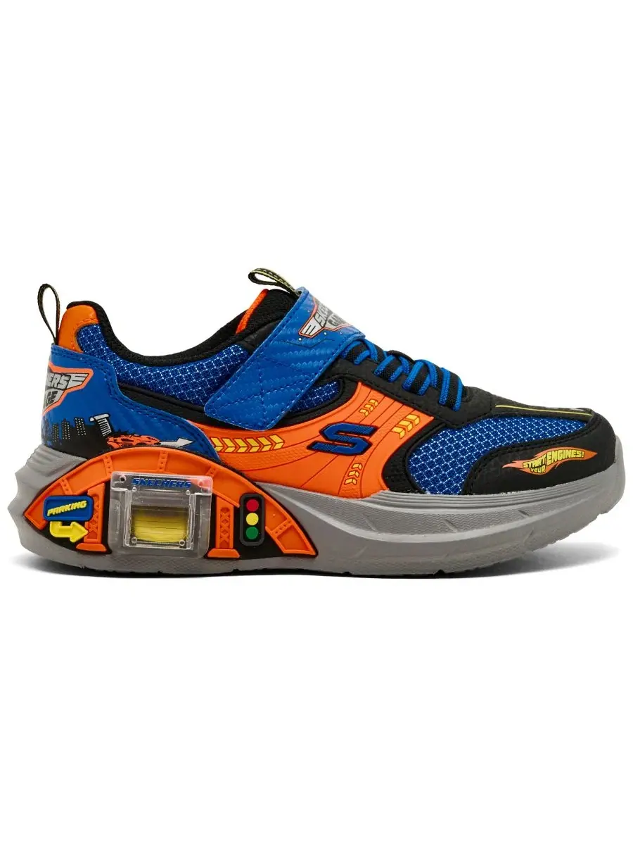 Кроссовки Skechers Little Kids Garage Casual Sneakers — изображение 2 из 6, синий черный