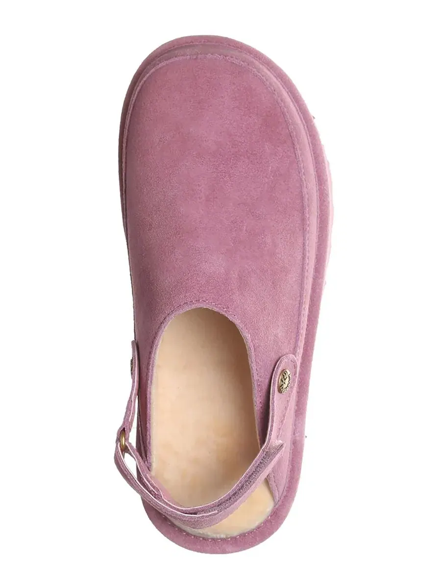 Женские шлепанцы-клоги BEARPAW Brooke Platform Suede — изображение 4 из 8, розовый