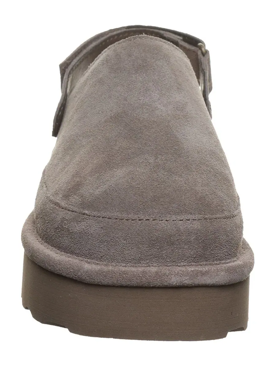 Женские клоги-сабо на платформе из замши, с регулируемым ремешком BEARPAW Brooke Platform Suede — изображение 8 из 8, морель