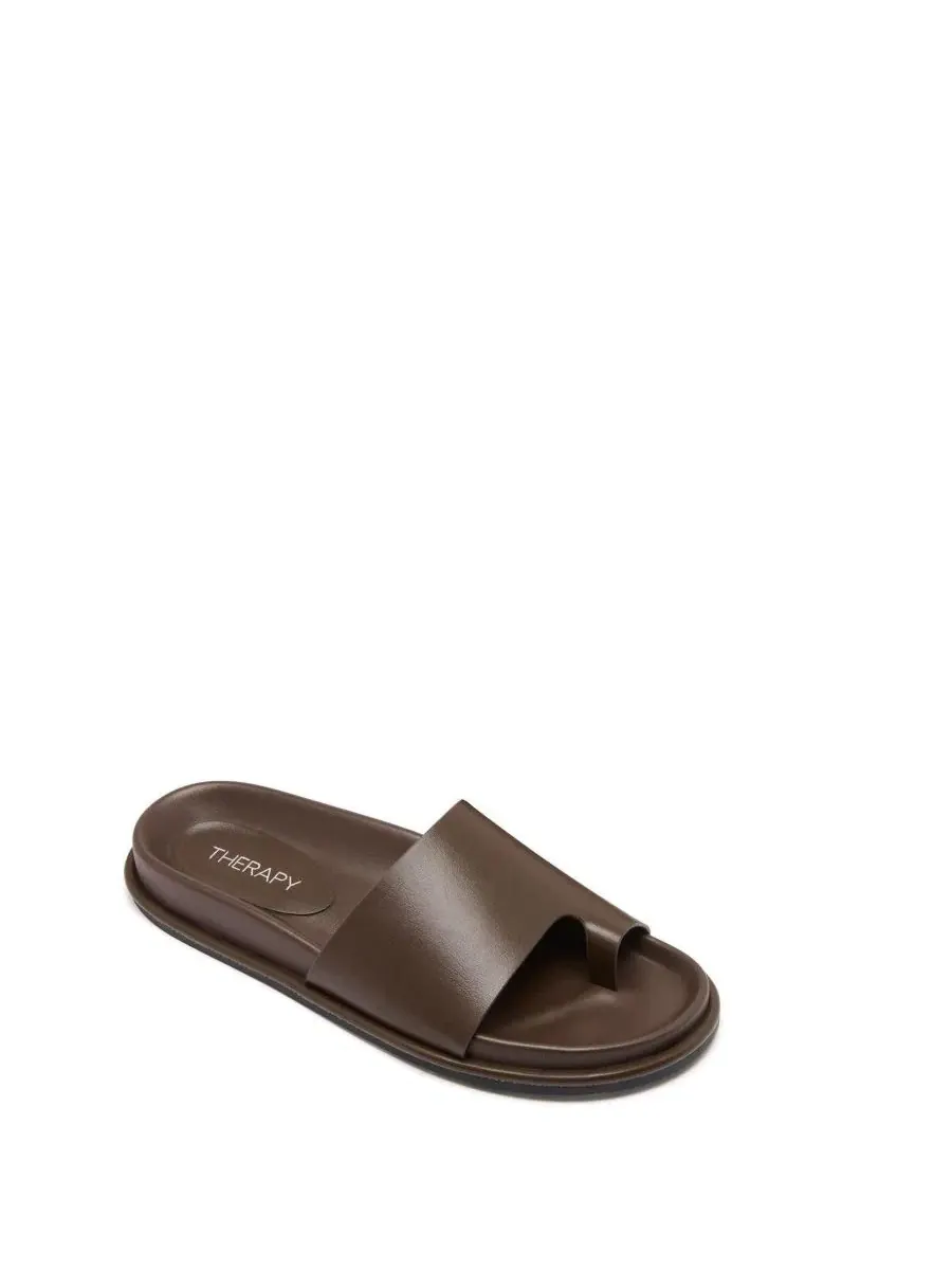 Сандалии Myles Open Round Toe Therapy Australia, Chocolate Smooth Pu