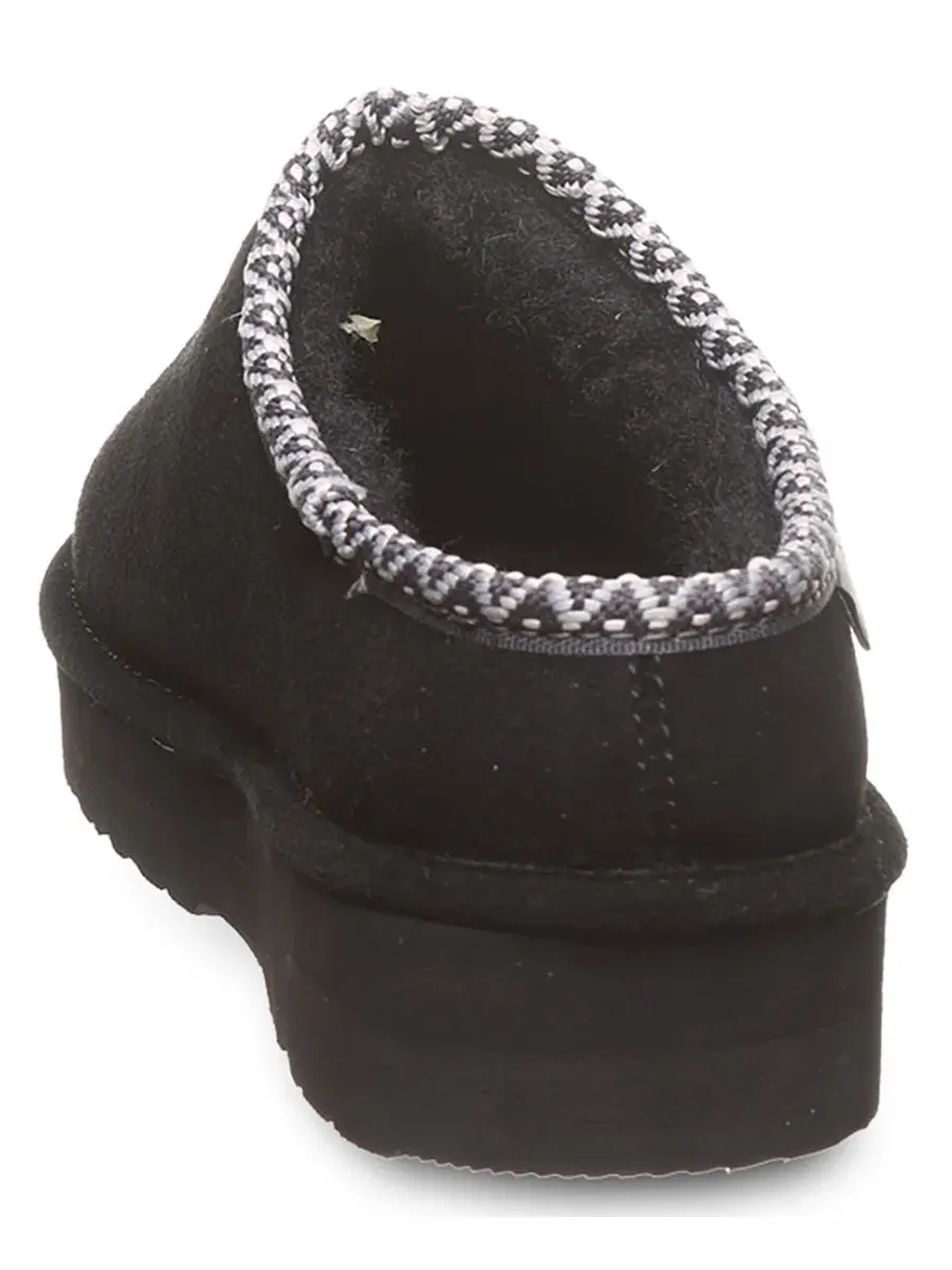 Домашние тапочки-слипоны из замши с шерстяной подкладкой Martis BEARPAW — изображение 3 из 8, черный/черный