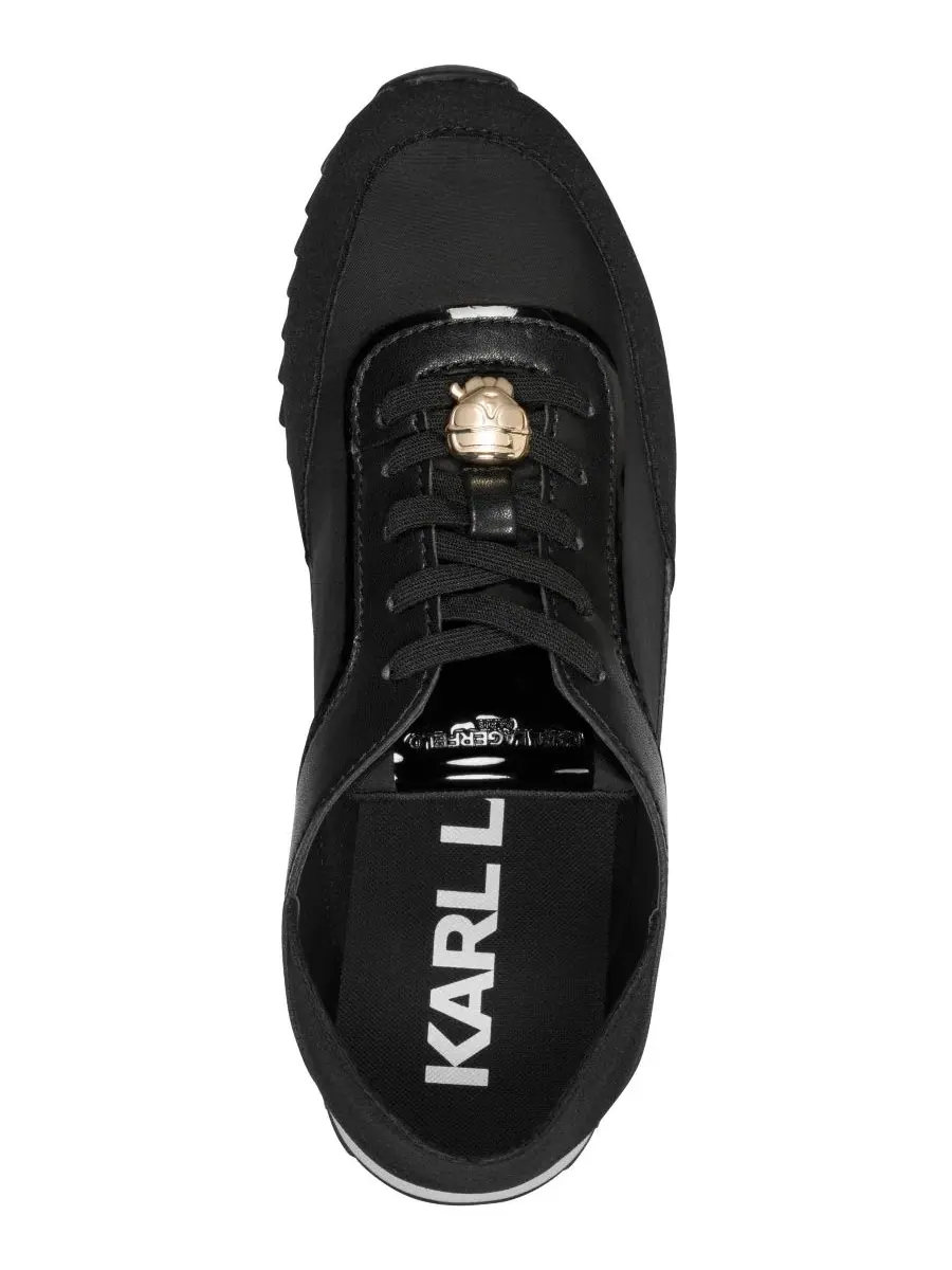 Кроссовки женские Anelise с шнуровкой KARL LAGERFELD PARIS — изображение 4 из 5, черный