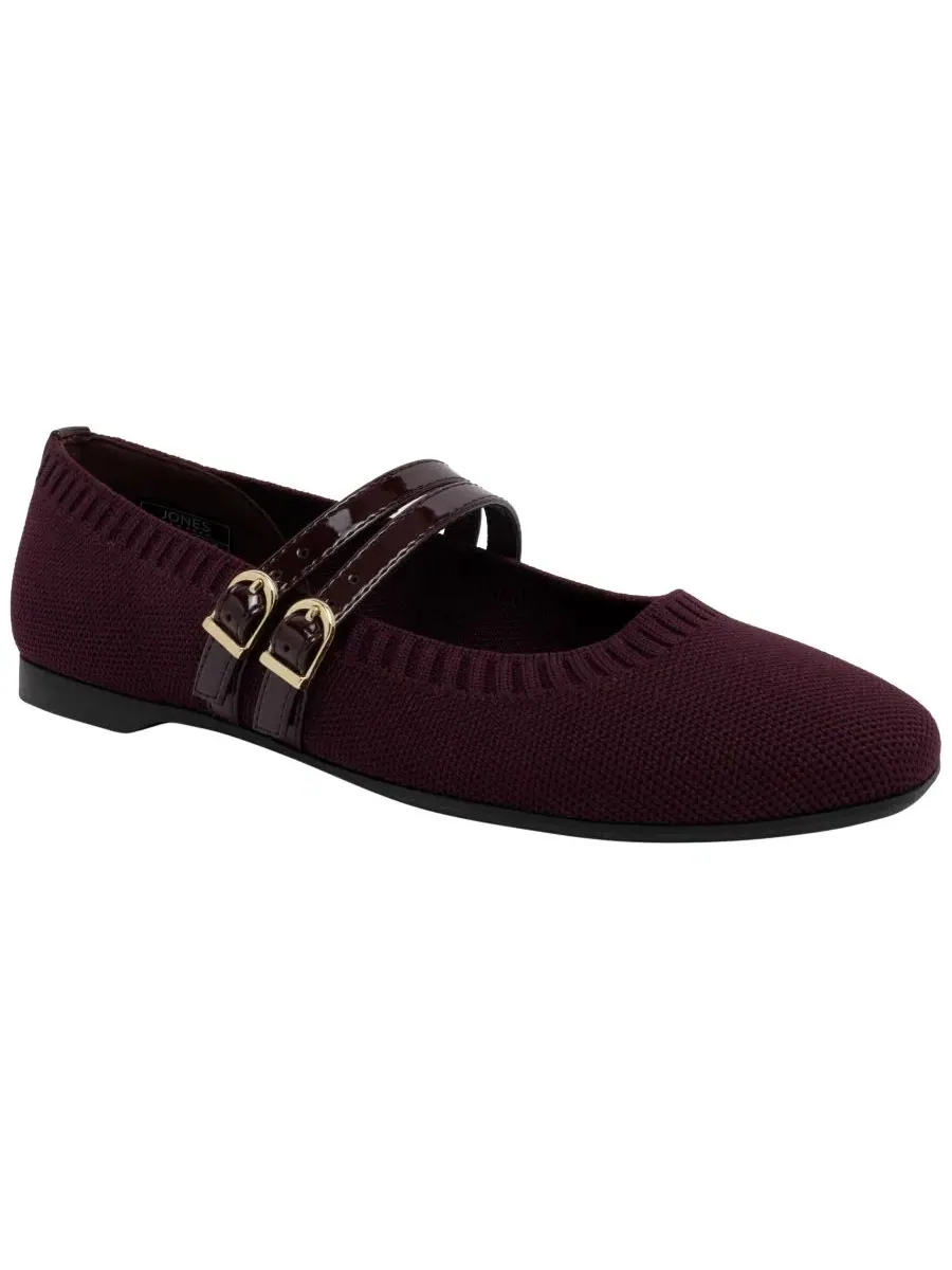Балетки с двойной пряжкой Serity Knit Jones New York — красный