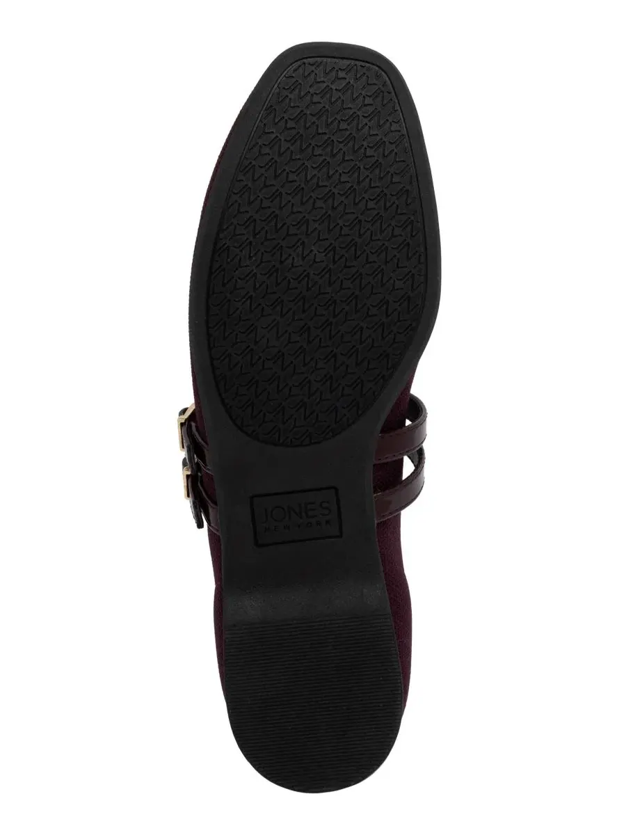 Балетки с двойной пряжкой Serity Knit Jones New York — изображение 5 из 5, бордовый