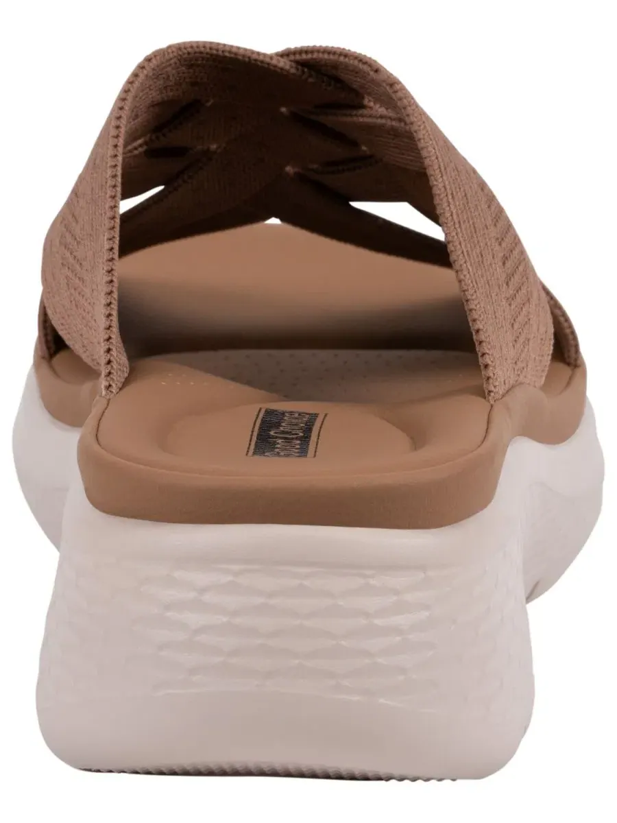 Сандалии-вьетнамки Sellena Knit Strappy Comfort GC Shoes — изображение 3 из 5, коричневый
