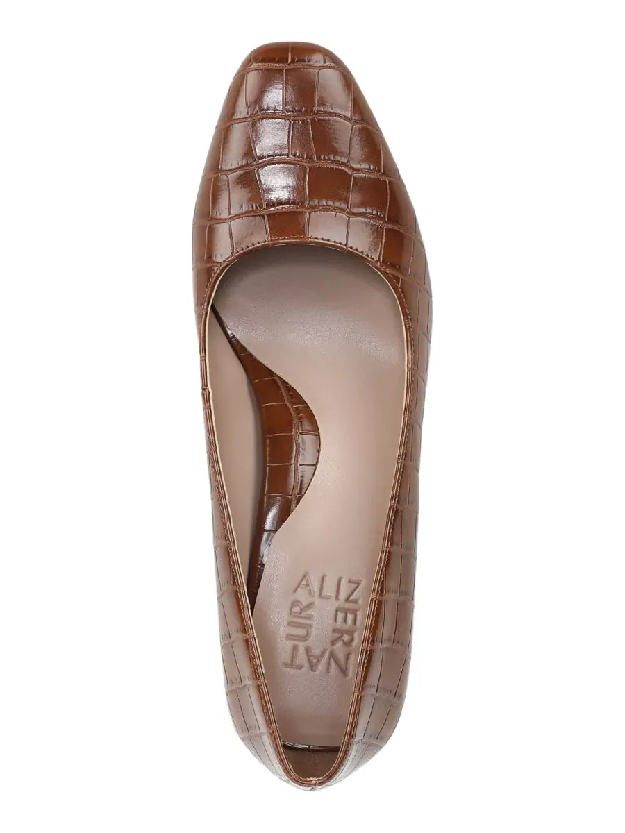 Туфли-лодочки с каблуком-столбиком, модель Yuri Slip-On Naturalizer — изображение 4 из 5, темный коричневый