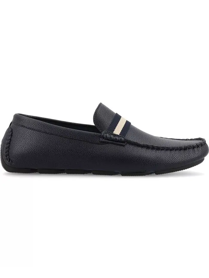 Мужские мокасины без шнуровки Griffin Tru Comfort для вождения из пеноматериала Vance Co. — изображение 2 из 5, синий