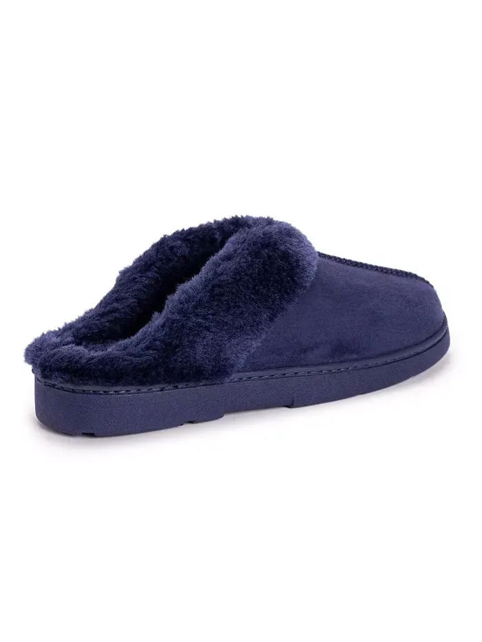 Женские замшевые клоги-тапочки MUK LUKS — изображение 2 из 2, синий