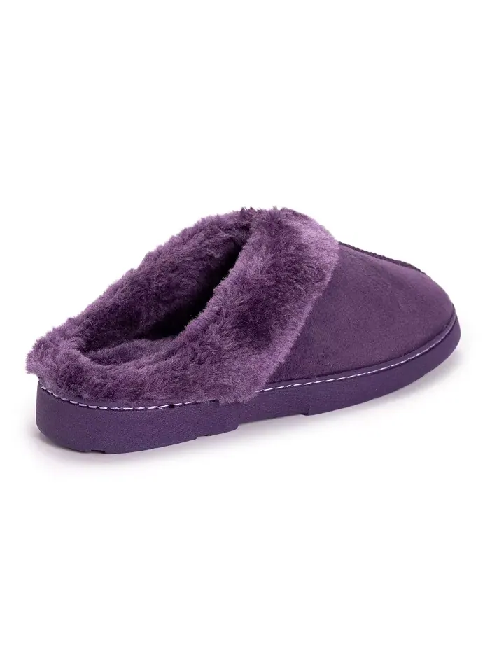 Женские замшевые клоги-тапочки MUK LUKS — изображение 2 из 2, фиолетовый