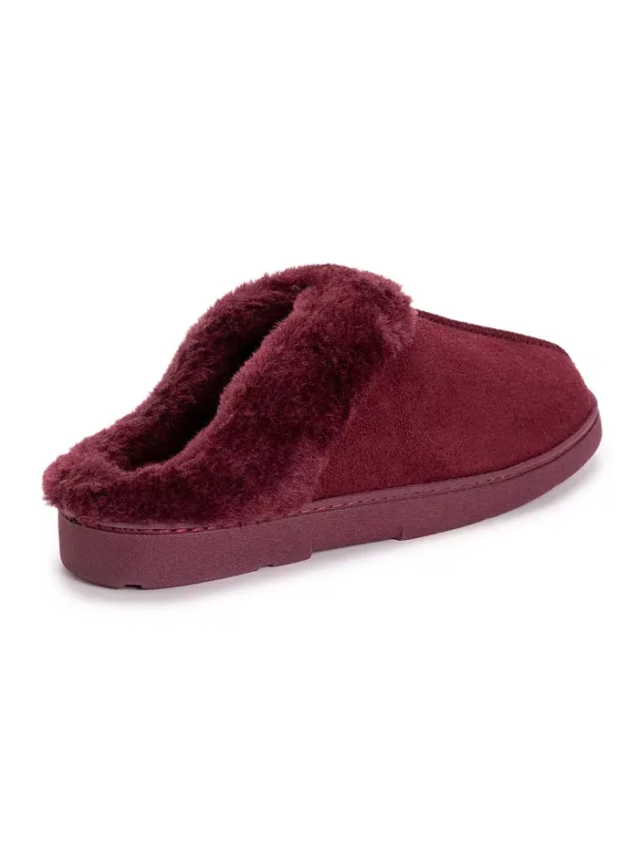 Женские замшевые угги-тапочки Muk Luks — изображение 2 из 2, красный